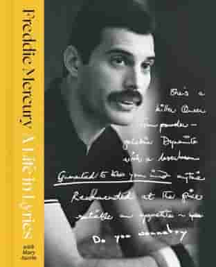 Book cover for A LIFE IN LYRICS by Freddie Mercury with Mary Austin