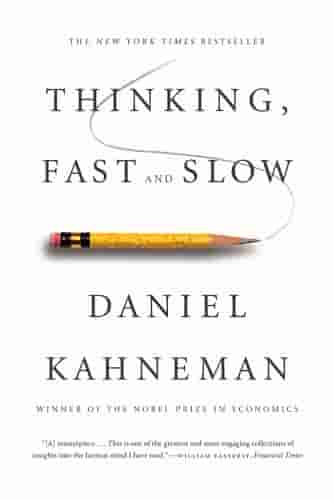 Book cover for THINKING, FAST AND SLOW by Daniel Kahneman
