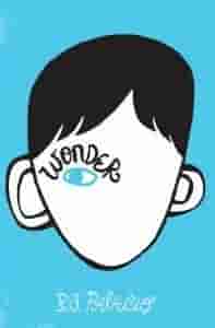 Book cover for WONDER by R.J. Palacio