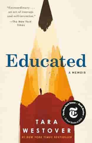 Book cover for EDUCATED by Tara Westover