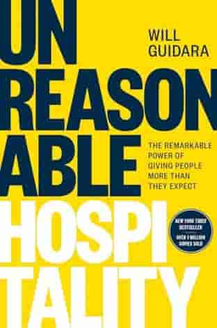 Book cover for UNREASONABLE HOSPITALITY by Will Guidara