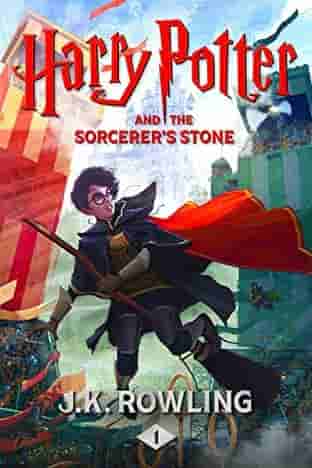 Book cover for HARRY POTTER by J.K. Rowling