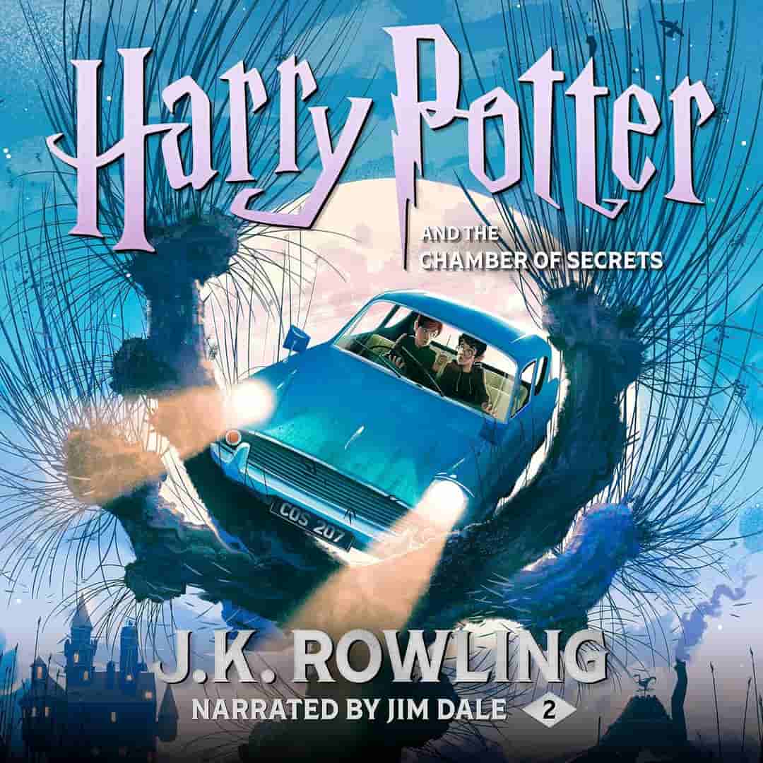 Book cover for HARRY POTTER AND THE CHAMBER OF SECRETS by J.K. Rowling