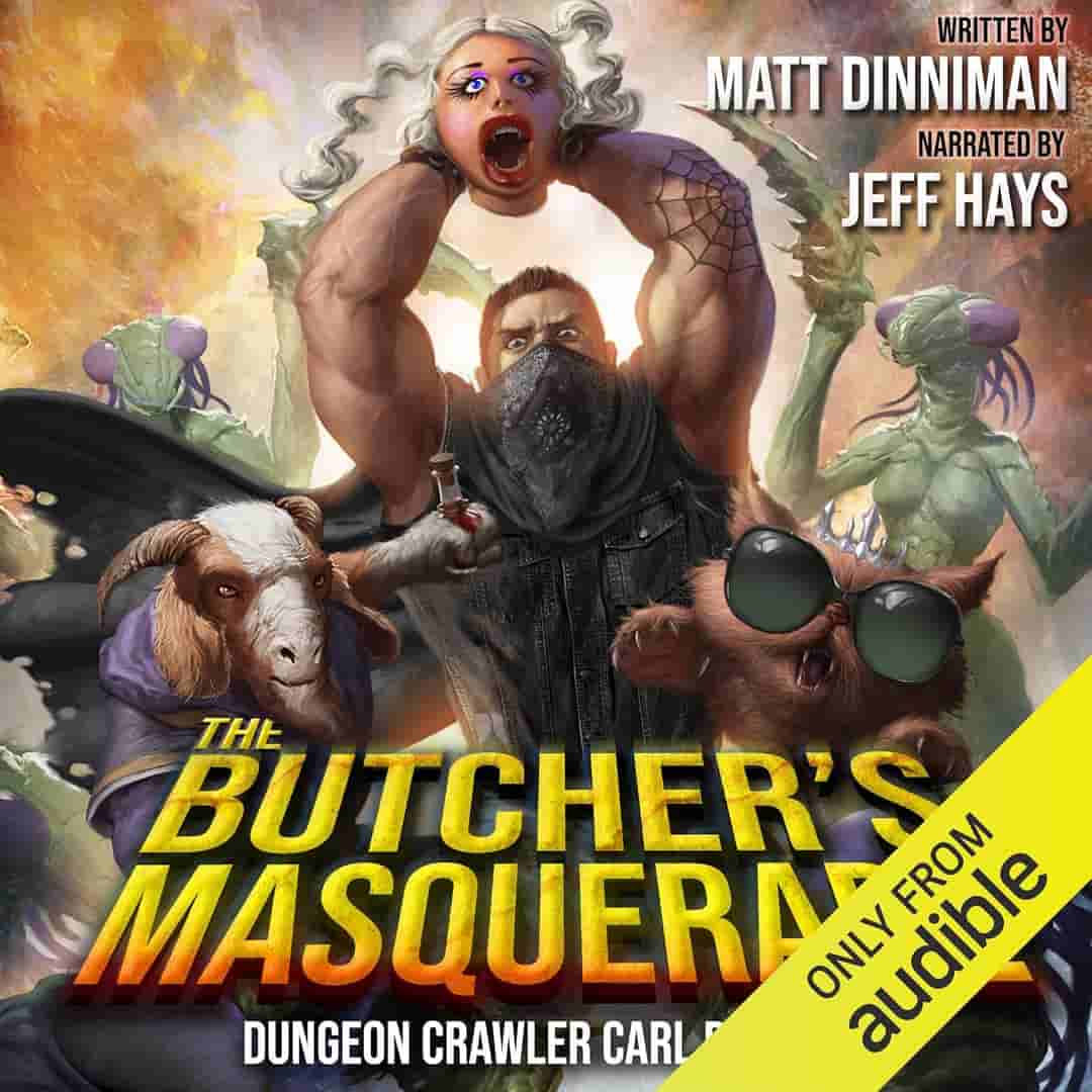 Book cover for THE BUTCHER'S MASQUERADE by Matt Dinniman