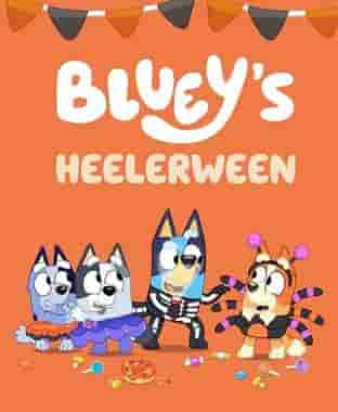 Book cover for BLUEY'S HEELERWEEN by Jessica Magro